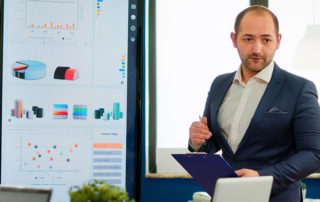 Sales Manager in Sales Meeting
